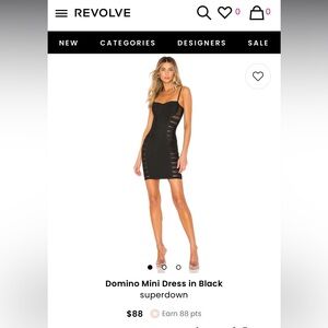 Superdown Domino Mini Dress in Black